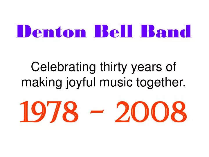 denton bell band