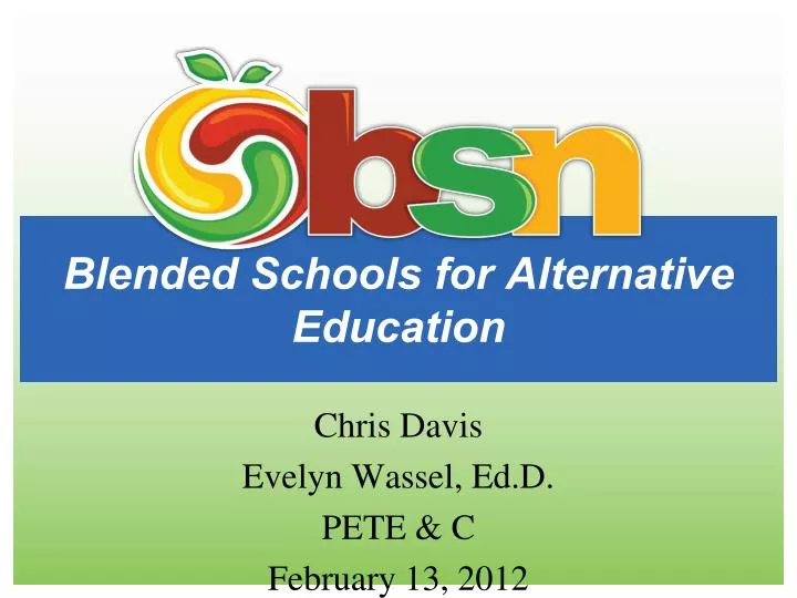blended schools for alternative education