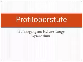 profiloberstufe