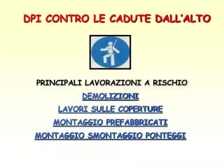 dpi contro le cadute dall alto