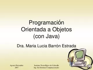 programaci n orientada a objetos con java