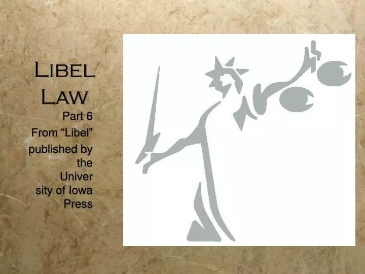 libel law