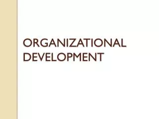 organizational development