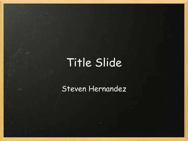 title slide