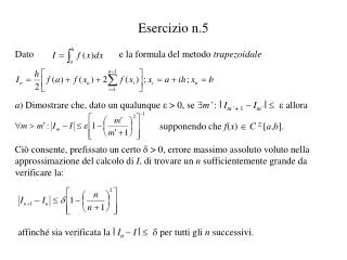 esercizio n 5
