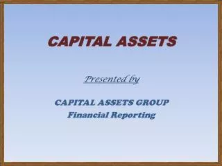 capital assets