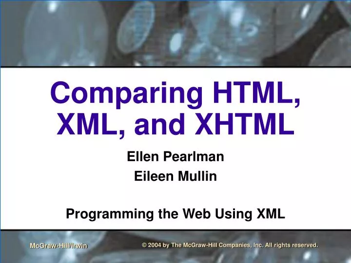 comparing html xml and xhtml