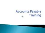 Accounts Payable Training - slide 1