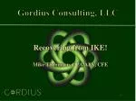 Gordius Consulting, LLC - slide 1