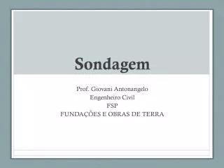 sondagem