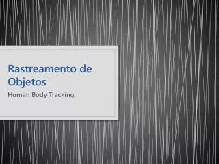 rastreamento de objetos
