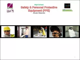 High School Safety &amp; Personal Protective Equipment (PPE) Student Materials