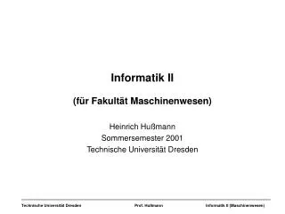 informatik ii f r fakult t maschinenwesen