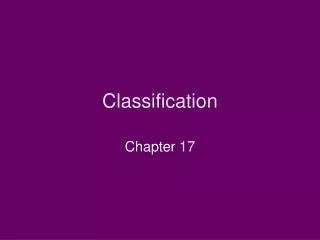 Classification