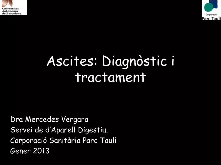 ascites diagn stic i tractament
