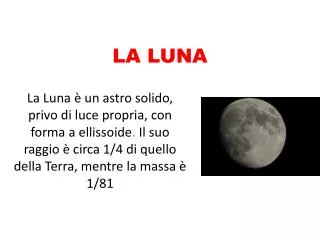 la luna
