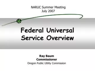 Federal Universal Service Overview