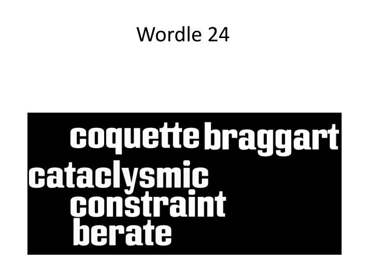 wordle 24