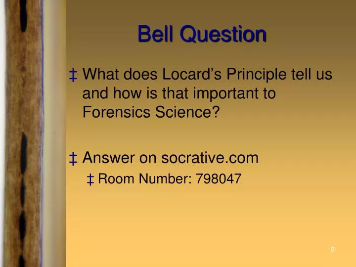 bell question