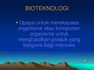 bioteknologi