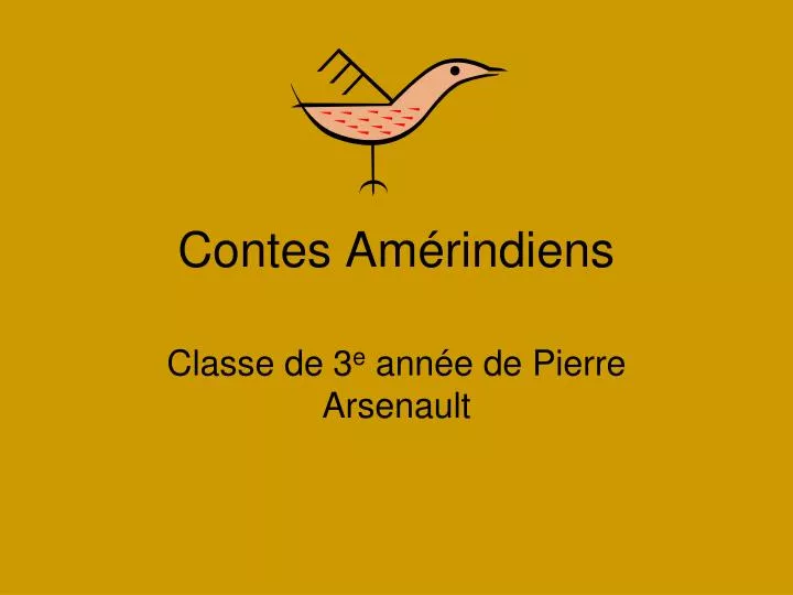 contes am rindiens