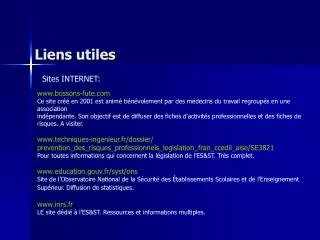 liens utiles