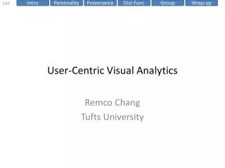 User-Centric Visual Analytics