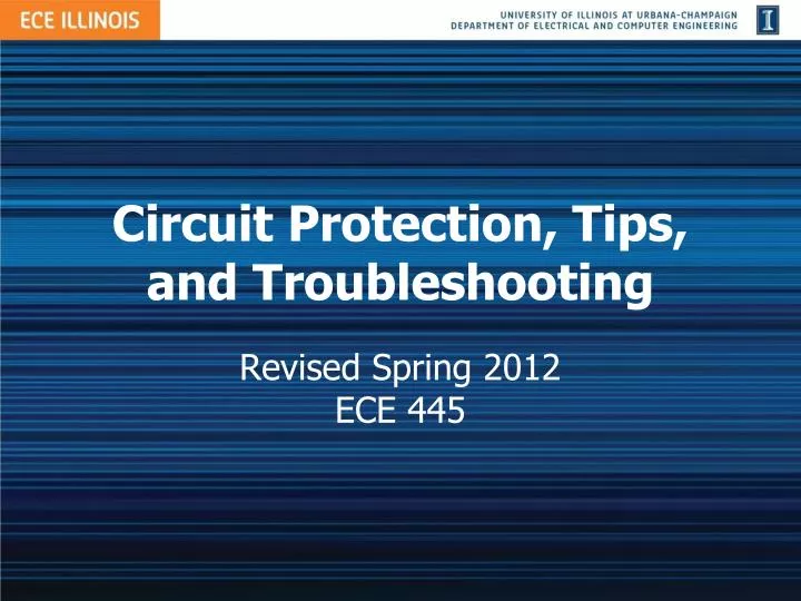 circuit protection tips and troubleshooting