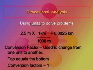 dimensional analysis