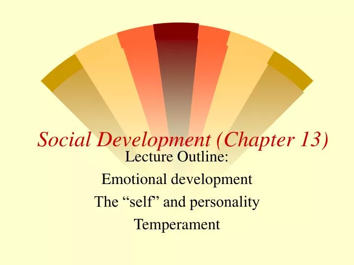 social development chapter 13