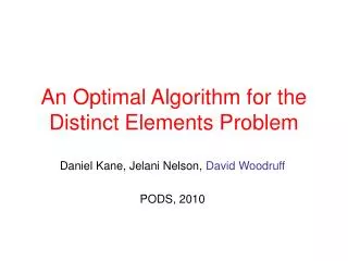 An Optimal Algorithm for the Distinct Elements Problem