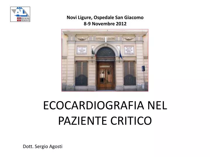 ecocardiografia nel paziente critico