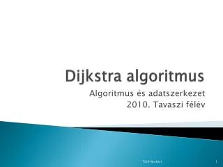 dijkstra algoritmus