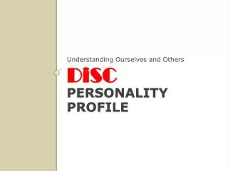 DiSC Personality Profile