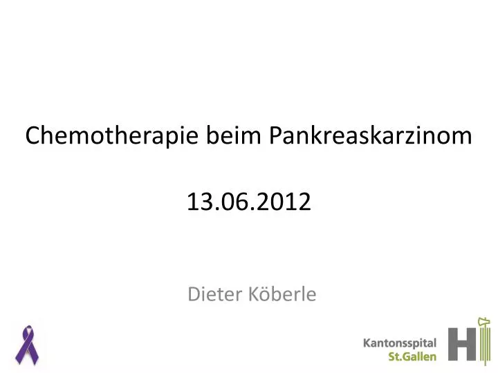 chemotherapie beim pankreaskarzinom 13 06 2012