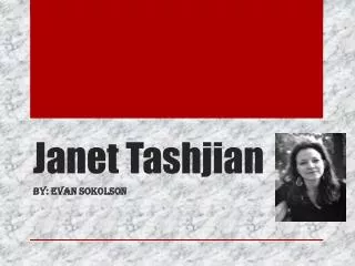 Janet Tashjian