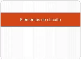 elementos de circuito