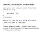 Constructors: Access & Considerations in Derived Classes - slide 1