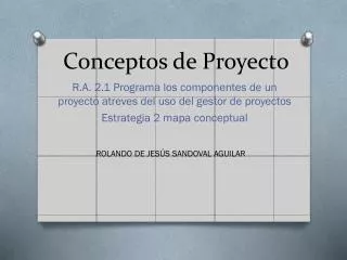 conceptos de proyecto