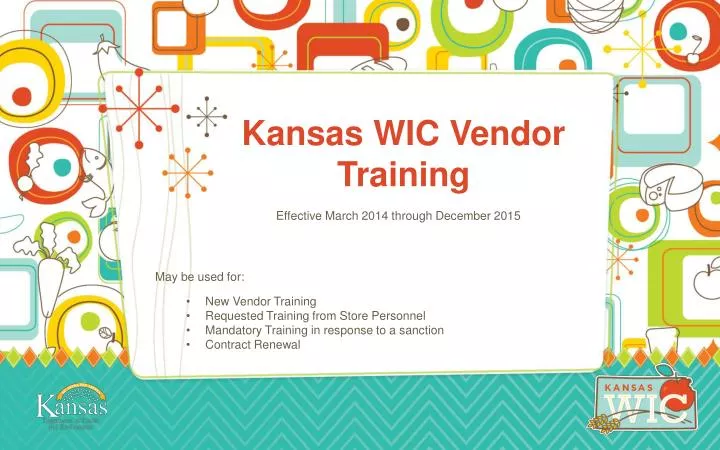 kansas wic vendor training