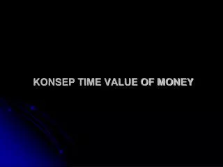konsep time value of money