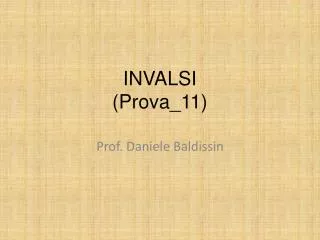 invalsi prova 11