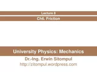 University Physics: Mechanics