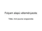 Folyam alapú véleményezés - slide 1