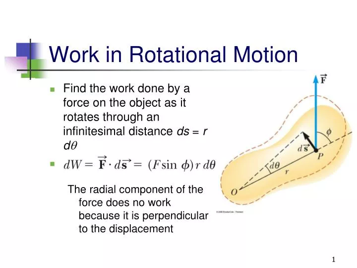 work in rotational motion