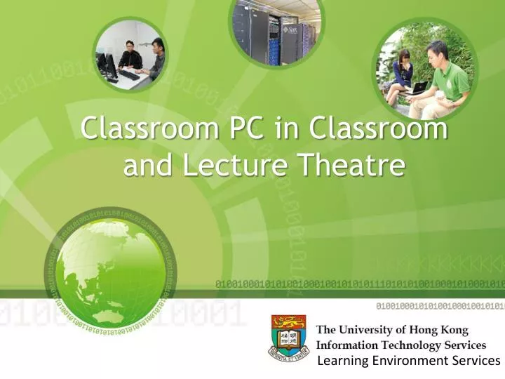 classroom pc in classroom and lecture theatre