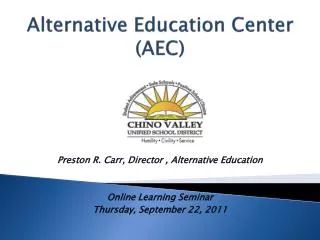 Alternative Education Center (AEC)