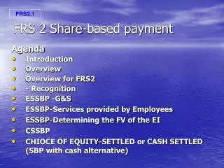 FRS 2 Share-based payment