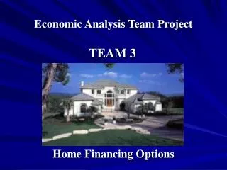 Economic Analysis Team Project