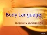 Body Language - slide 1
